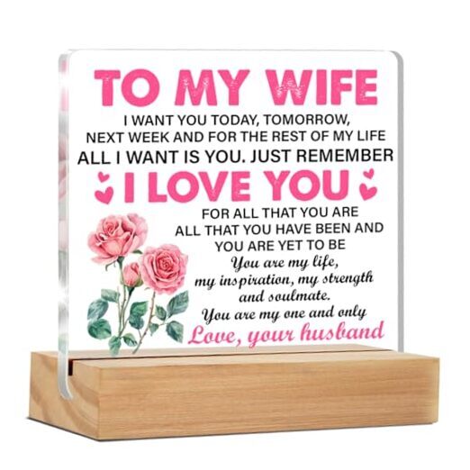 Thoughtful Gifts for Wife from Husband - Anniversary & Valentines Day Presents