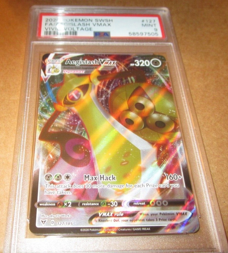 2020 Pokemon SWSH Vivid Voltage FA Full Art Aegislash VMAX