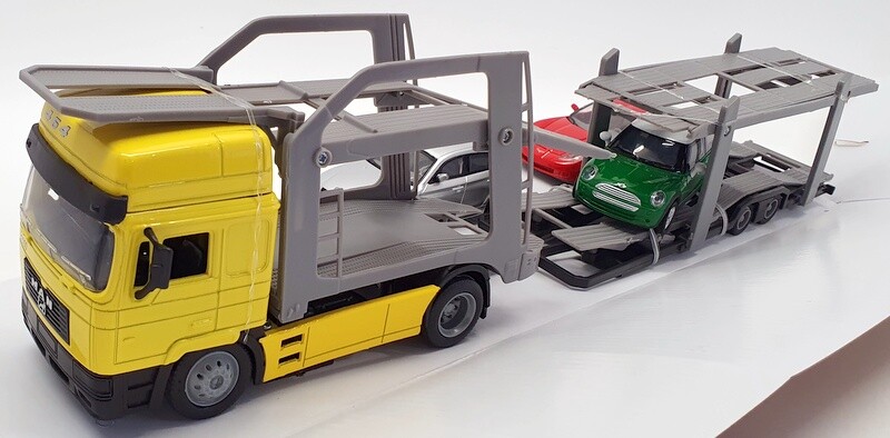 New Ray 1/43 Scale 15865 - MAN F2000 Car Hauler Includes