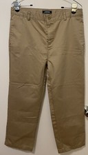 Lands End Uniform Boys Pants Size 20, 25 Inseam Cotton Plain Front Chino