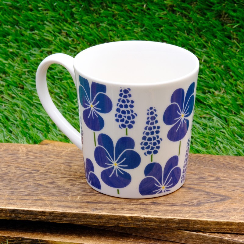 Miffy Dick Bruna Blue Flower Mug H95mm 3.7