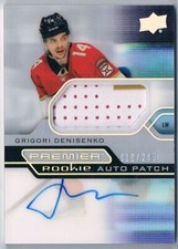 2021-22 UPPER DECK PREMIER ACETATE ROOKIE AUTO PATCH GRIGORI DENISENKO AUTO