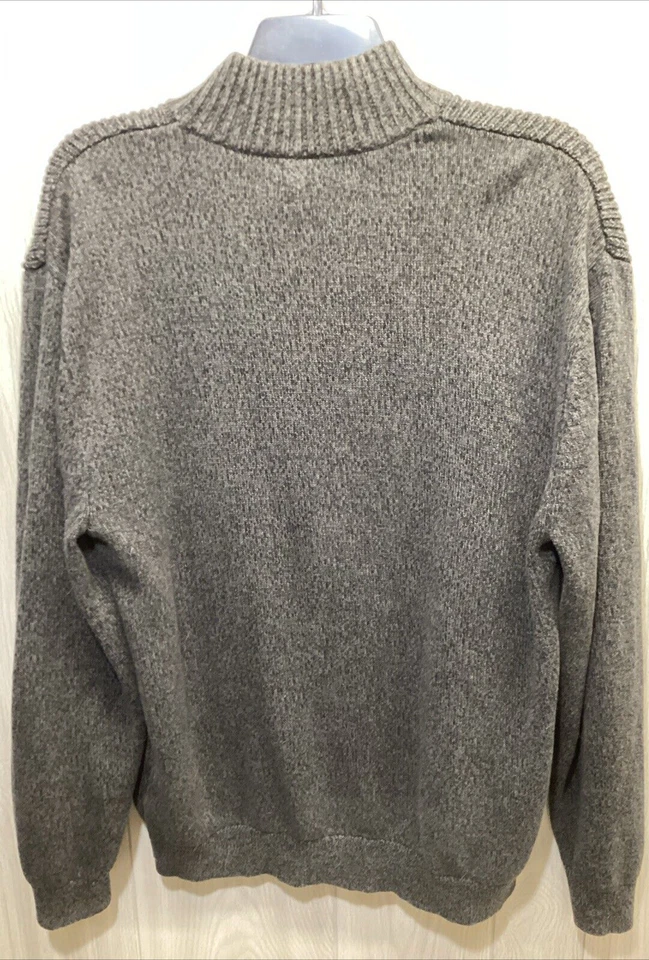 NAUTICA Men's (Size XXL) Mock Collar Long Sleeve 1/4 Button Sweater 100% Cotton - Image 3 of 3