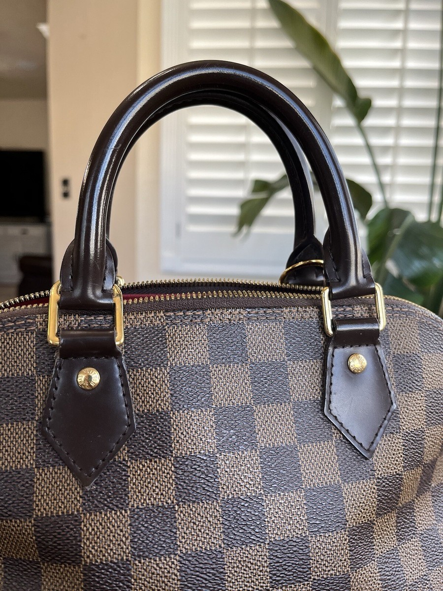 $2250 Louis Vuitton Alma PM in Damier Ebene Canvas Print Handbag Classic  Luxury
