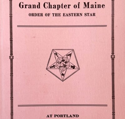 Order Of The Eastern Star 1937 Masonic Maine Grand Chapter Vol XV PB Book E47