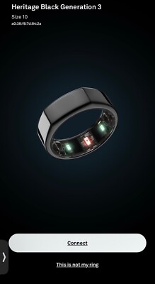 Oura Ring Generation Activity Tracker Black