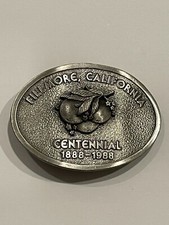 FILLMORE CALIFORNIA ORANGE GROVES CENTENNIAL Metal Belt Buckle Limited