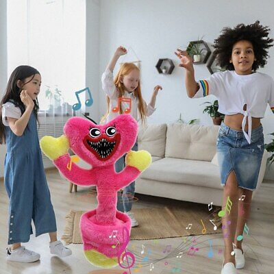 Huggy Wuggy Music Swing Flower Plush Toy Poppy Playtim Doll Singing Dancing Gift | eBay