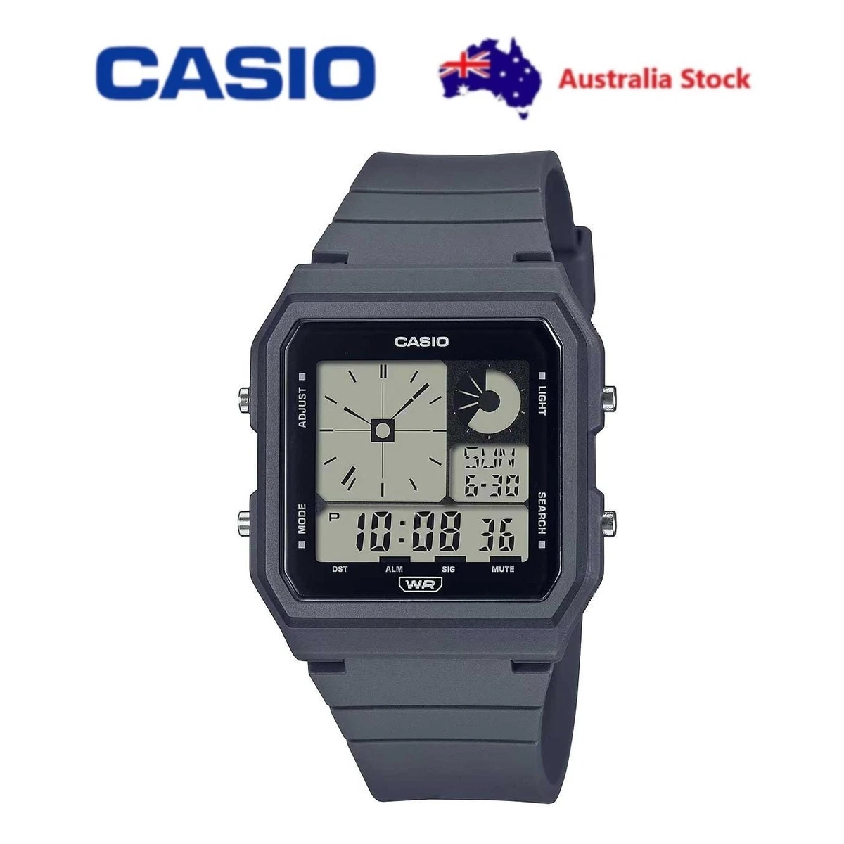 Grey digital watch sale