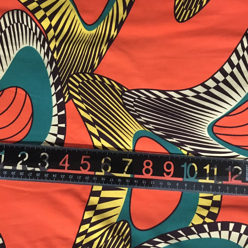 Ankara Inspired Printed Ethnic 4-way Stretch Fabric Polyester Spandex 96 x 63 Pc - Image 4 of 4