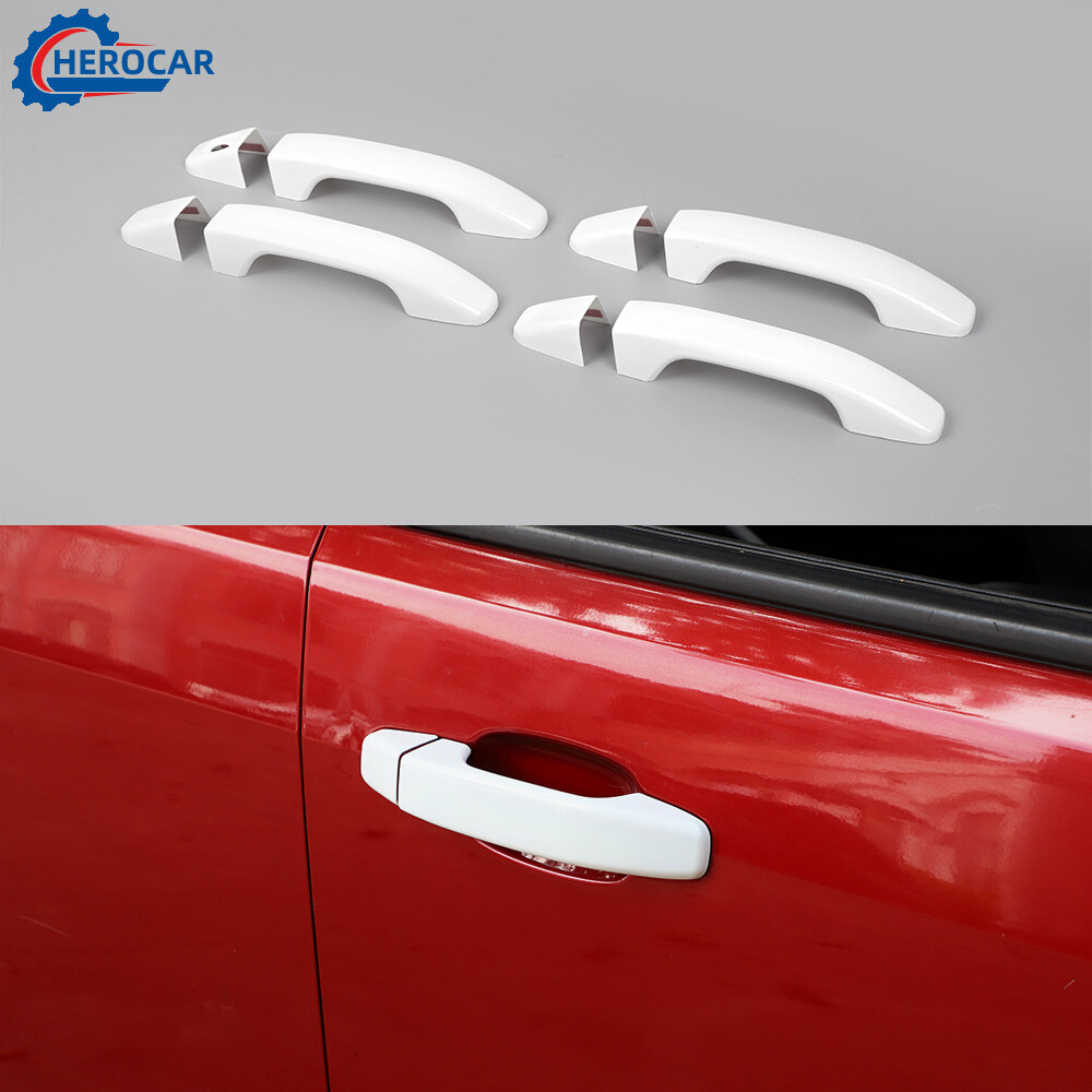 ⭕White Car Exterior Door Handle Trim Cover For Chevy Colorado/GMC CANYON 2014-22