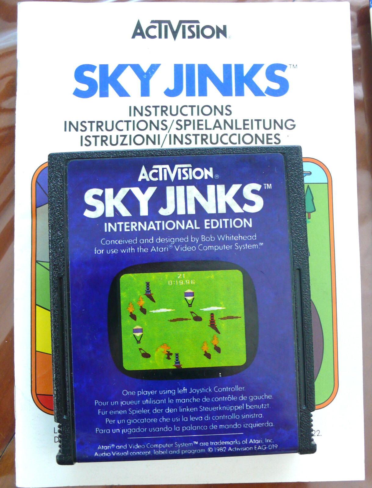 sky jinks  Activision Jeu console Atari 2600 avec livret 1982