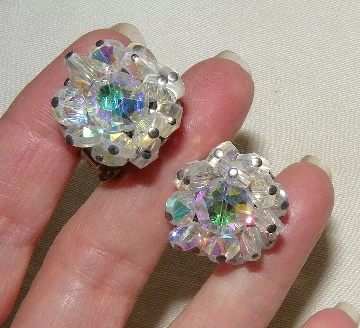 Crystal earrings shop ebay