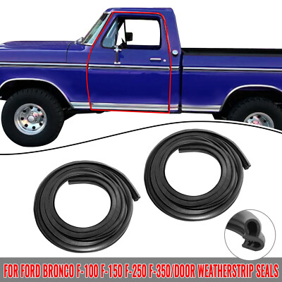 #ad #ad Rubber Door Seals Weatherstrip Pair Set Truck for 73 79 Ford F100 F150 F250 F350 $23.89