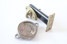 antique bathroom door lock vtg deco victorian bathroom privacy latch nickel