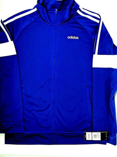 Adidas Boys Royal Blue and White Zip 