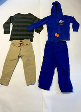 Lot of 4 Boy's- 2 LS Shirts/Cargo Pant Sets-Various Brands  Colors - All 4T