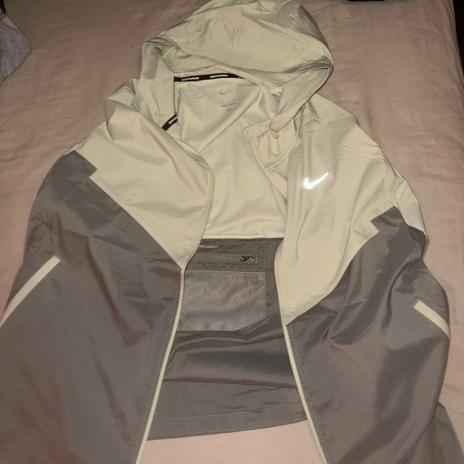 Nike Windbreaker Jacket Green Size Extra Large