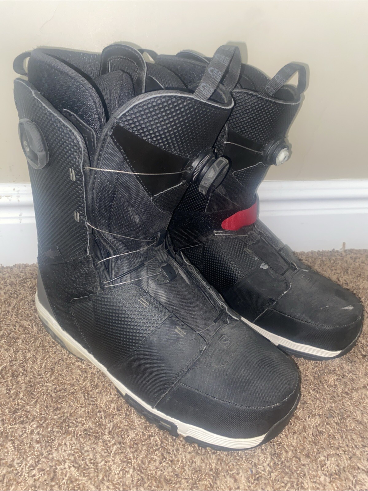 Stivali snowboard uomo Salomon Dialogue Focus Boa taglia 14 manca manovella LEGGI