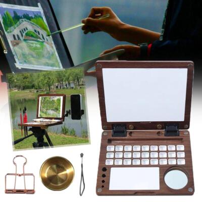 Portable Multi-functional Wooden Watercolor Box Travel Box Painting Palette A8F5
