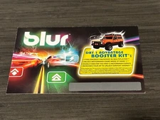 Blur Day 1 Booster Kit unused Xbox 360 live code bonus card racing game Gamestop