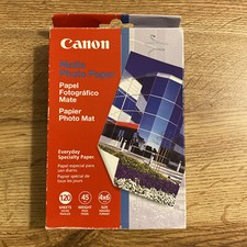 Canon 4x6 Photo Paper Matte 120 Sheets Arts Crafts 45lb Pixma MP-101