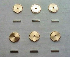 MODEL MOTORING T-JET 12 STANDARD DRIVE GEARS W/SHAFT. FITS AURORA CHASSIS CHAS