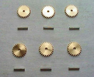 MODEL MOTORING T-JET 12 STANDARD DRIVE GEARS W/SHAFT. FITS AURORA CHASSIS CHAS