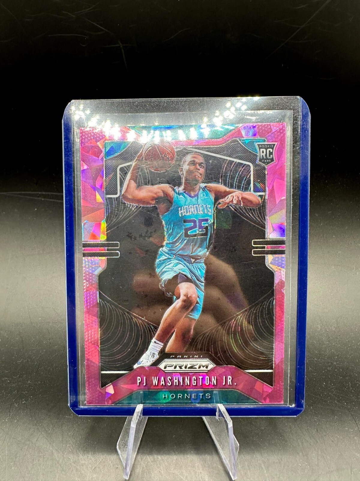 2019-20 Panini Prizm PJ Washington Jr. Pink Ice RC ROOKIE SP MAVERICKS #258