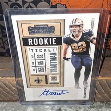 Panini 2020 Contenders Adam Trautman Rookie Ticket Autograph #184 Saints NFL