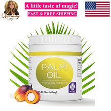 PALM OIL - 16oz - Sustainable Food Grade Palm Oil for Cooking - Great for Soa...