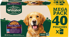Friday Suppers Mixed Variety Fish in Gravy Wet Dog Food Pouches 40X100G 3.91 per kilo