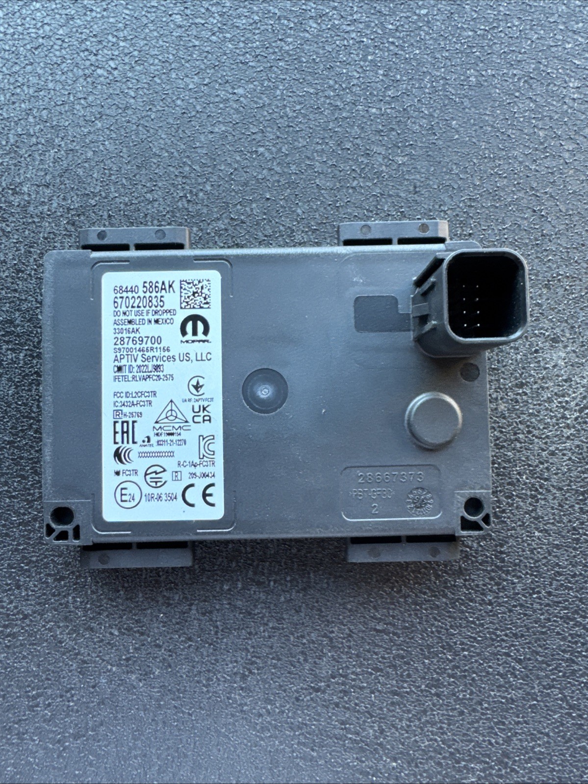 2024 MASERATI GRECALE Adaptive Cruise Control ECU OEM 670220835