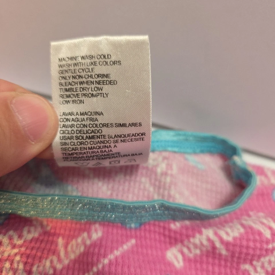 Hannah Montana Pink 2 Piece Pajama PJ Set Girls Sz 6 Guitars Miley Cyrus Disney - Image 4 of 4