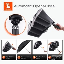 Bodyguard Inverted Umbrella Large Windproof for Rain  Sun Compact Reverse With