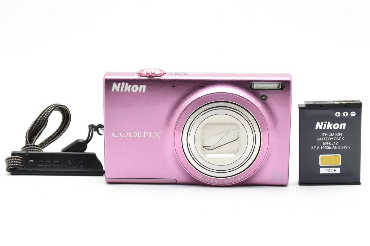 Nikon COOLPIX S6100 Pink Digital Camera 16.0MP 7x Optical Zoom