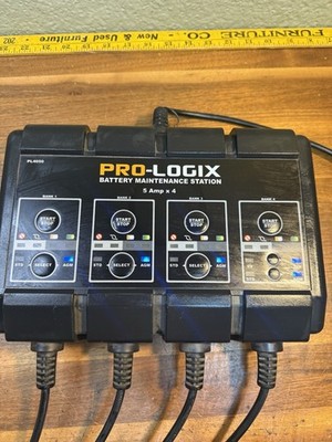 Solar PL4020 Pro Logix 12 Volt Multiple Car Battery Charger Maintainer 4 Bank