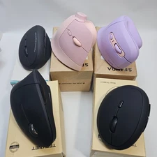 Lot of 5 vertical sanwa Seenda tecknet MBD5 Mouse Ergonomic wrist pain gaming