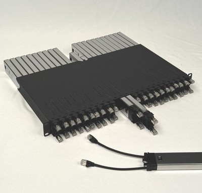 PATCHBOX Plus+ Cat.6a - Patch Panel 24 Port Cable Management STP P60STPXC6AX24G
