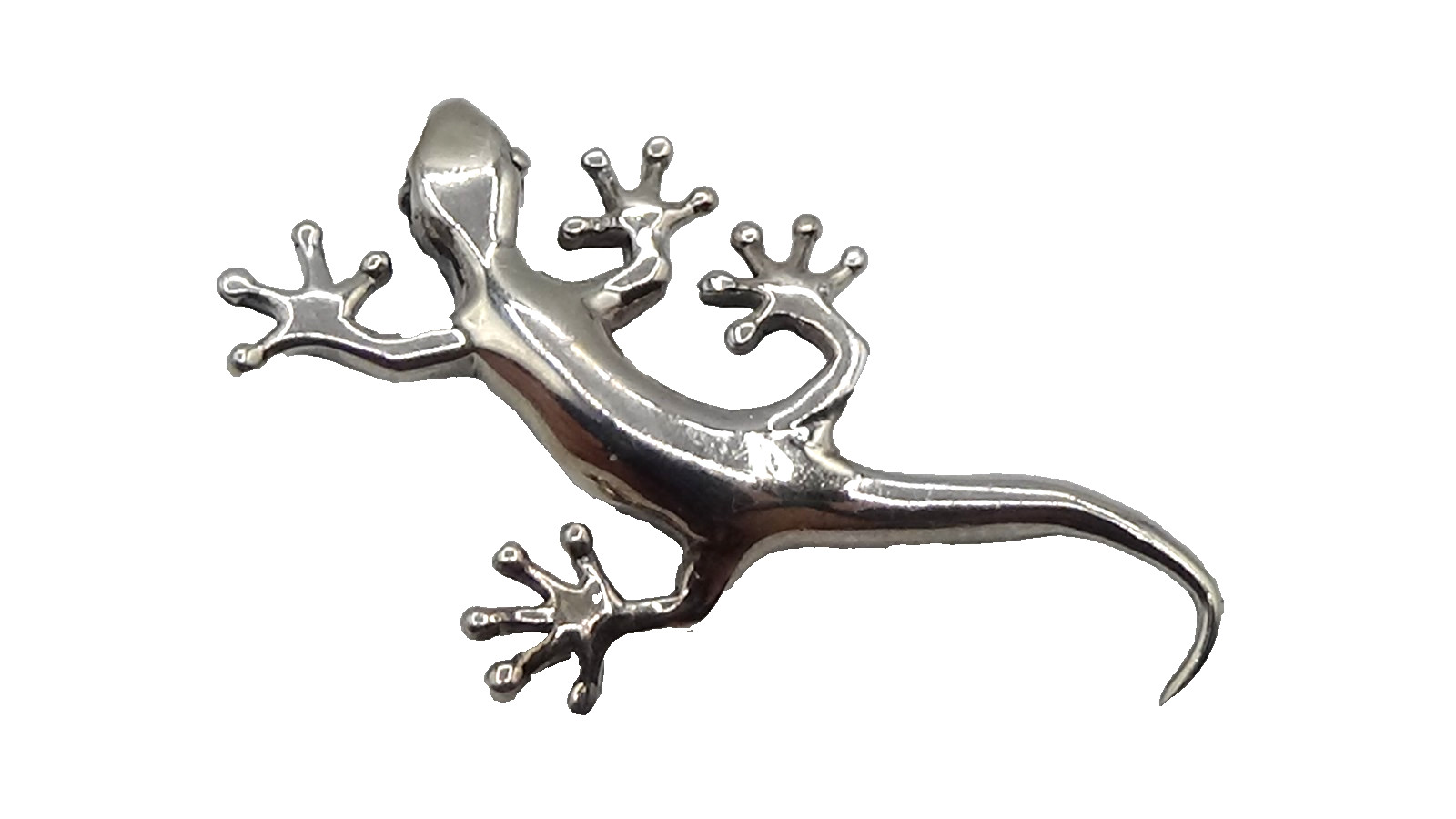 Southwest 925 Sterling Silver Petite Gecko Pendant