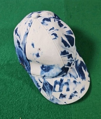 Steve Madden Blue & White Acid Tie Die Unisex Baseball Style Cap/Hat / NWT