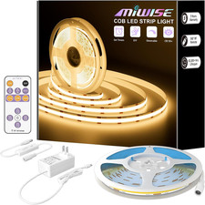 Cob Led Stripled Strip Light 2700k Warm White 20ft Dimmable Super Bright 24vhi