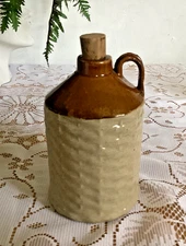 Rustic Vintage Small Cider Flagon Earthenware Decorative Country Decor