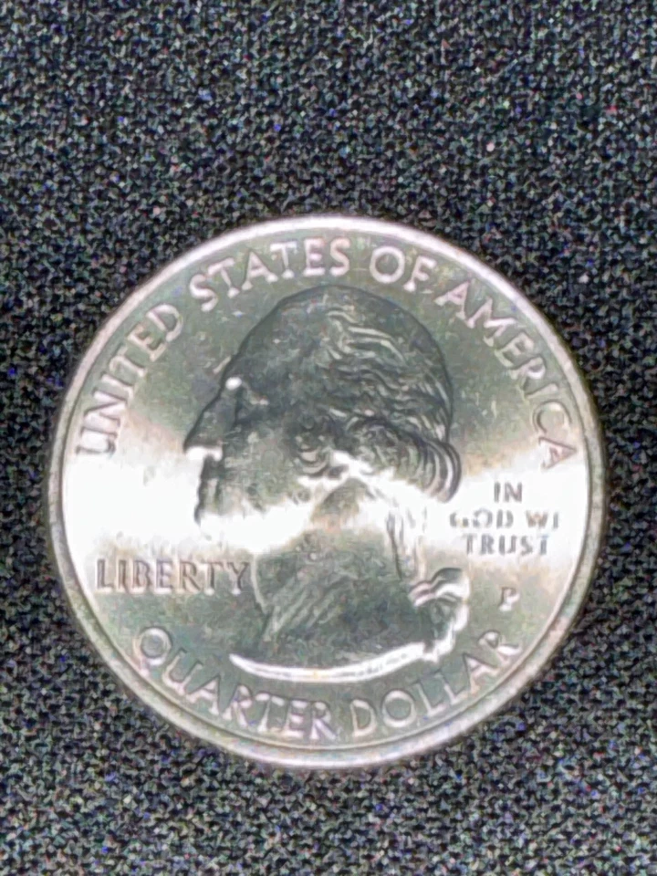 Great Sand Dunes 2014p America The Beautiful Colorized Washington Quarter UNC  - Image 4 of 4