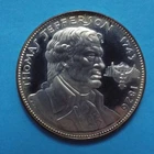 1966 THOMAS JEFFERSON Proof Sterling Silver .925 Art Round - Constitution