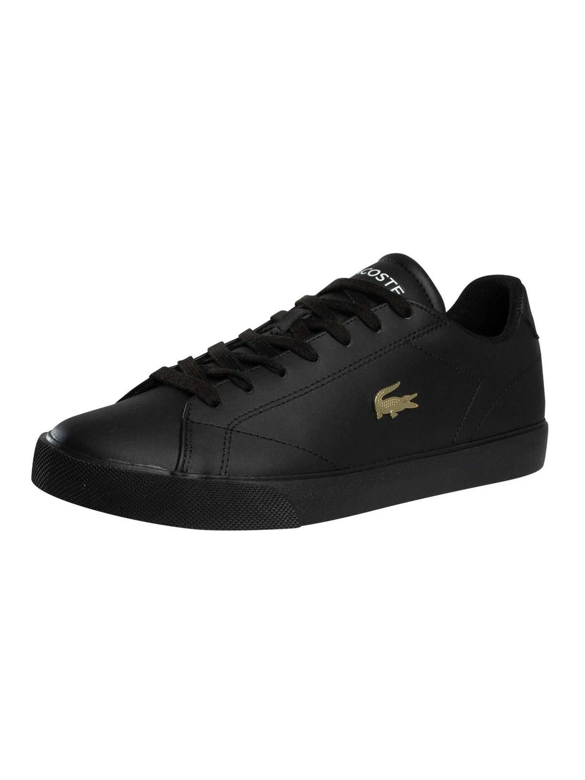 Lacoste Men's Lerond Set 225 2 CMA Leather Trainers, Black