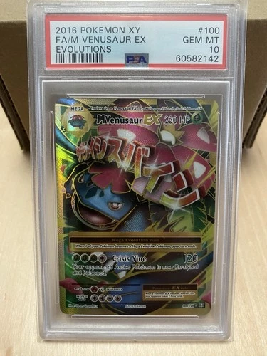 2016 POKEMON XY EVOLUTIONS #100 FA/M VENUSAUR EX PSA 10