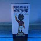 Xfinity Ronald Acuña Jr. 73 Stolen Bases Record Holder Bobblehead Braves
