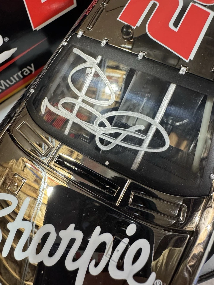 RARE* Autographed Jamie McMurray #26 Sharpie Black Chrome 2006 1/24 Diecast - Image 3 of 4