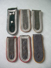 Lot de 6 pattes d'épaule uniforme du soldat allemand WWII 39/45 ancien veste